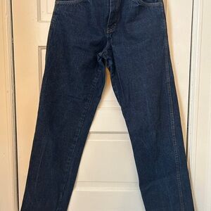 Dickies Women's Straight-Leg Jeans in Dark Blue Denim